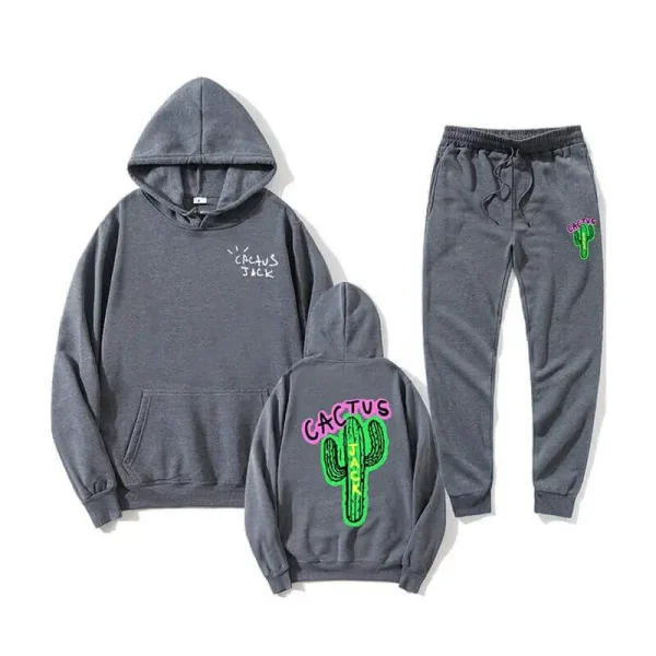 Casual Cactus Jack Sweatpants and Hoodie Set