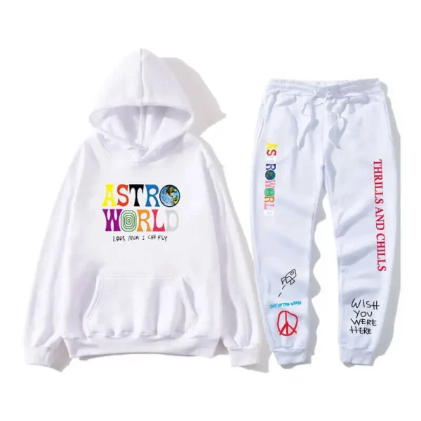 Travis Scott Astroworld Pants and Hoodie Set