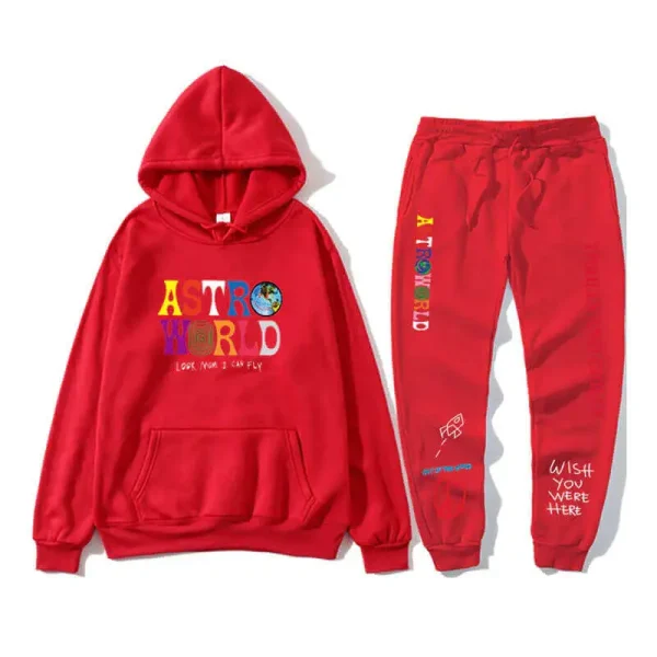 Travis Scott Astroworld Pants and Hoodie Set