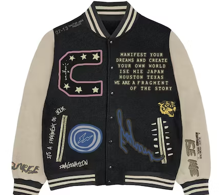 Travis Scott Cactus Jack Manifest Letterman Varsity Jacket