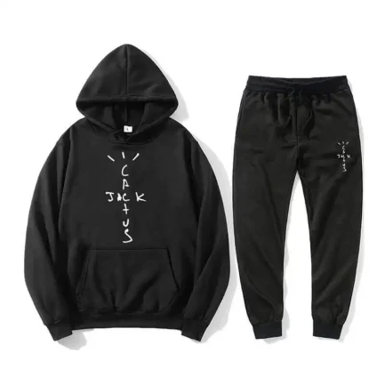 Travis Scotts Cactus Jack Track Pants Hoodie Set